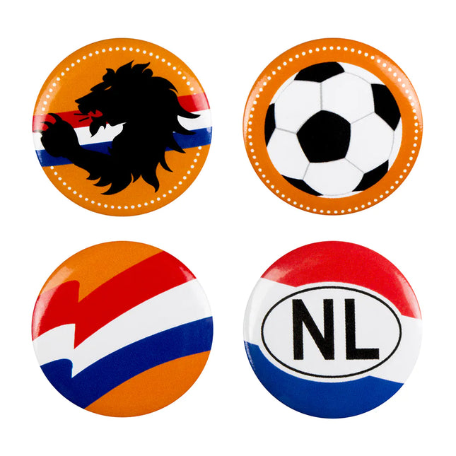 Nederland Button 4st