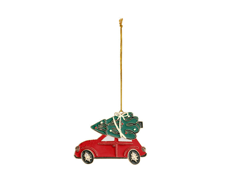 Kerst Hangdecoratie Auto 9cm