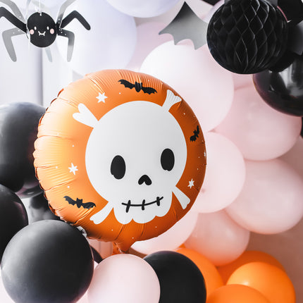 Halloween Helium Ballon Doodshoofd Leeg 45cm