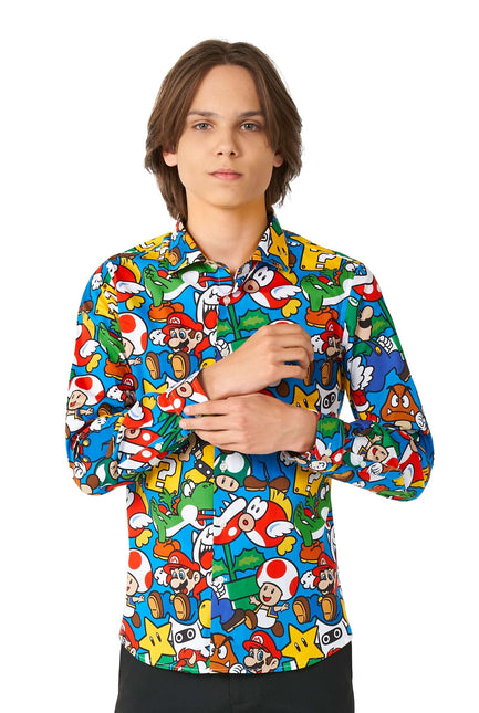 Super Mario Overhemd Jongen Tiener OppoSuits