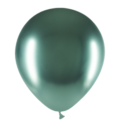 Groene Ballonnen Chroom 30cm 50st