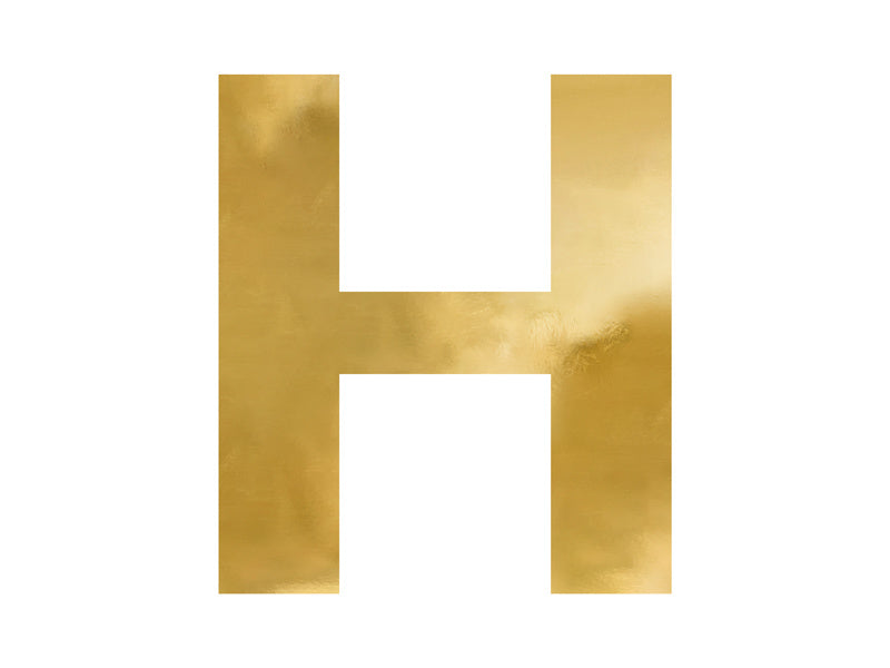 Spiegelletter H Goud 60cm