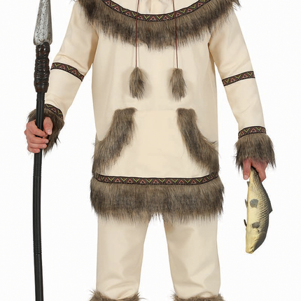 Eskimo Kostuum Heren Beige