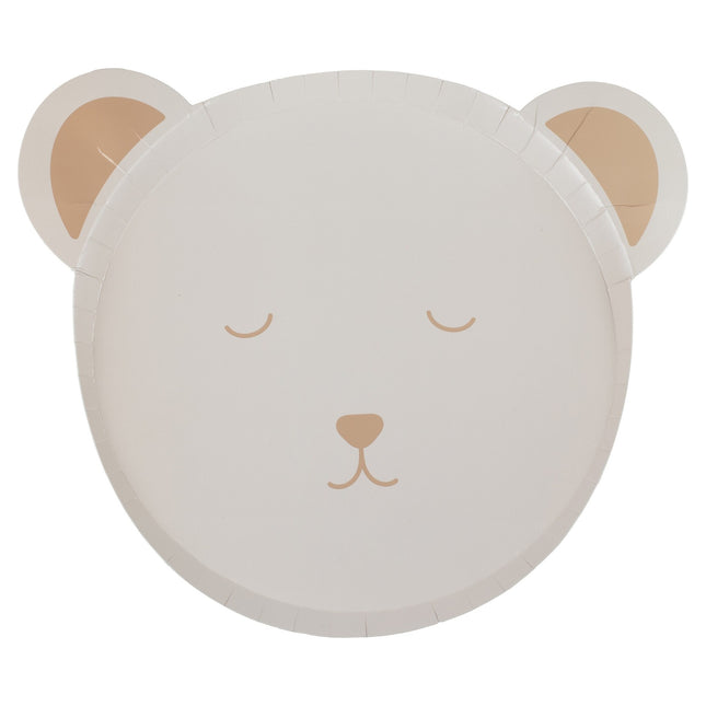 Babyshower Borden Papier Teddy 8st