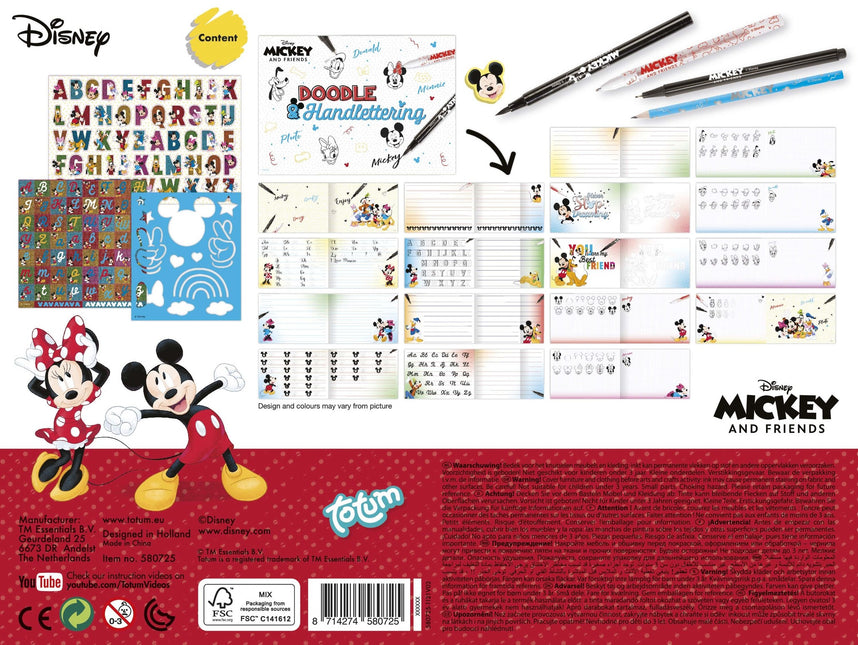 Mickey Mouse Hand Lettering Set