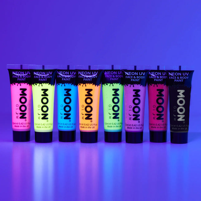 Moon Glow Pastel Neon UV Face Paint Black 12ml