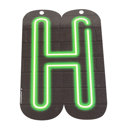 Neon Letter H 24cm