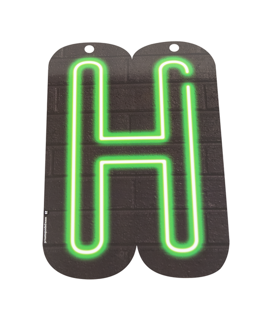 Neon Letter H 24cm