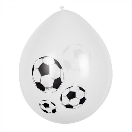 Voetbal Ballonnen 25cm 6st