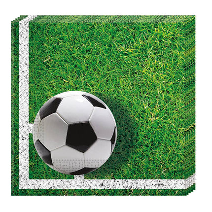 Voetbal Servetten Versiering 33cm 20st