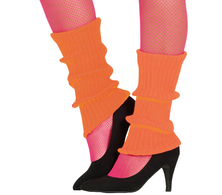 Neon Oranje Beenwarmers