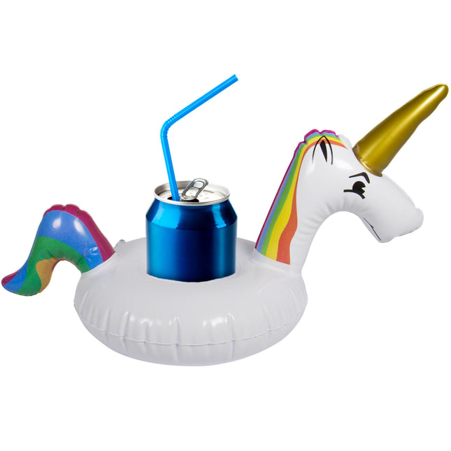 Opblaas Unicorn Bekerhouder 37cm