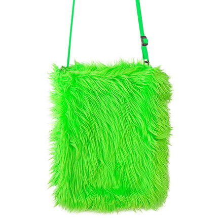 Neon Groene Tas Pluche 25cm