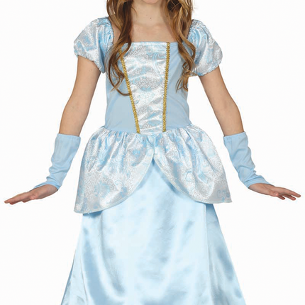 Prinsessenjurk Kind Blauw