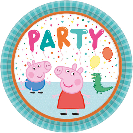 Peppa Pig Borden Party 23cm 8st