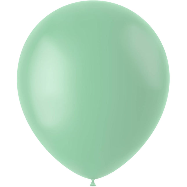 Mintgroene Ballonnen Powder Pistache 33cm 10st