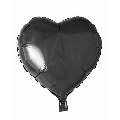 Helium Ballon Hart Zwart 46cm leeg
