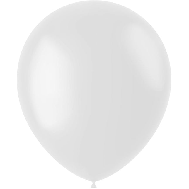 Witte Ballonnen Coconut White 33cm 100st