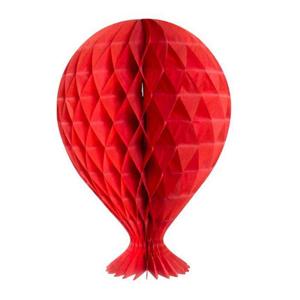 Honeycomb Ballon Rood 37cm