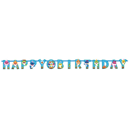 Baby Shark Letterslinger Happy Birthday 1,8m