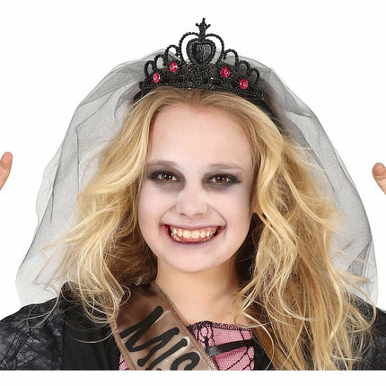 Halloween Haarband Prinses Met Sluier