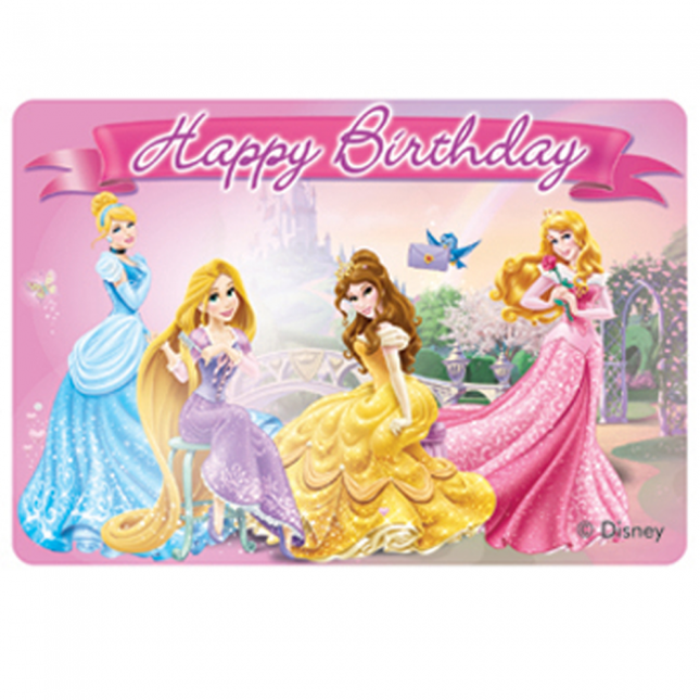 Disney Prinsessen Taart Kaars 9cm