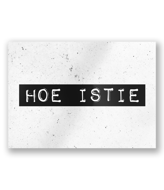 Wenskaart Hoe Istie 15cm