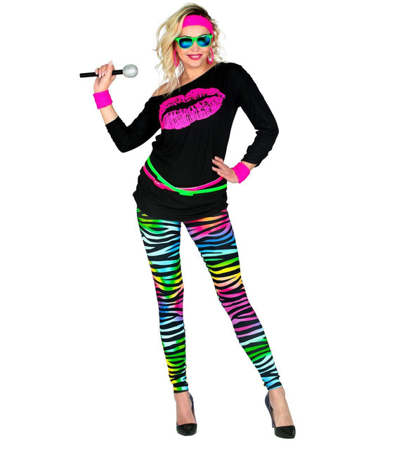 Neon 80S Legging Dames