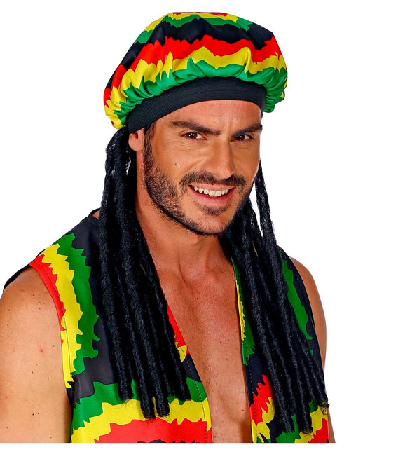 Rasta Muts Gekleurd Met Dreadlocks