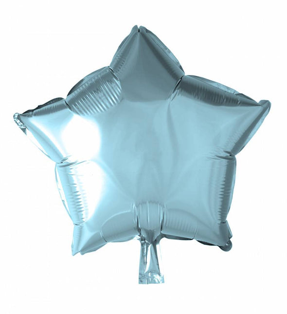 Helium Ballon Ster Lichtblauw 46cm leeg