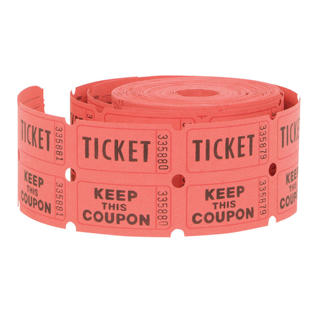 Dubbele Tickets Rol 5,1cm 500st