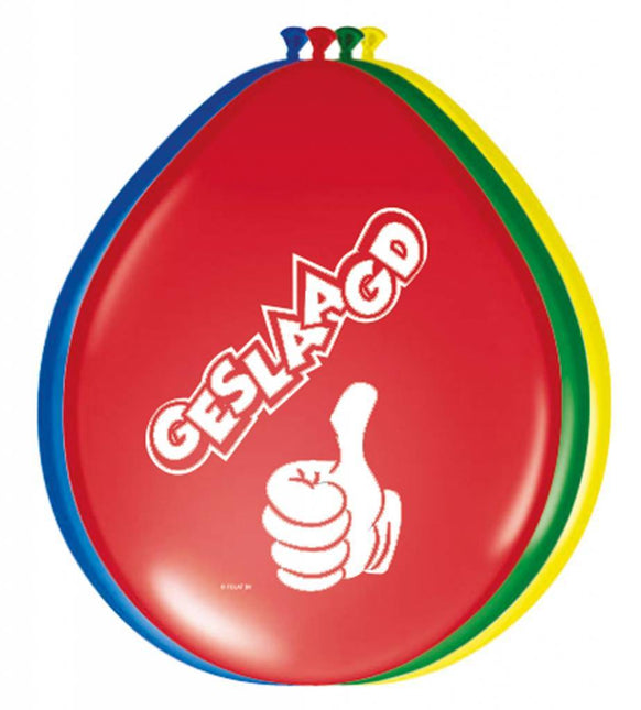 Geslaagd Ballonnen 30cm 8st