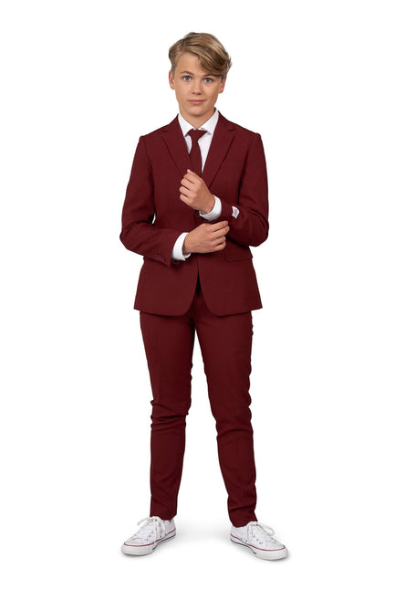 Bordeaux Rood Pak Jongen Tiener OppoSuits