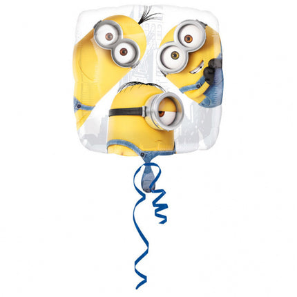 Minions Helium Ballon Vierkant 43cm leeg