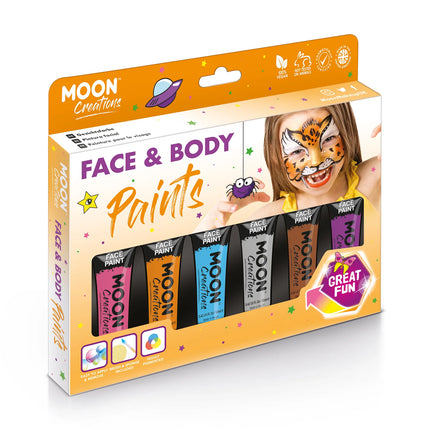 Moon Creations Face Paint Brown 12ml