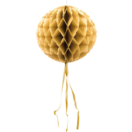 Honeycomb Bal Goud 30cm