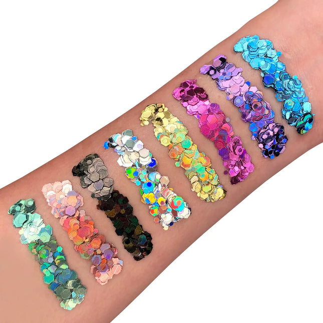 Moon Glitter Holographic Chunky Glitter Pink 3g