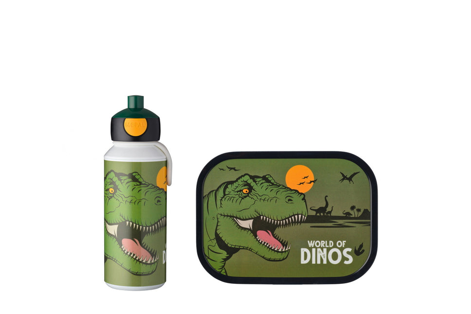 Lunchset Campus Drinkfles+Lunchbox Dino