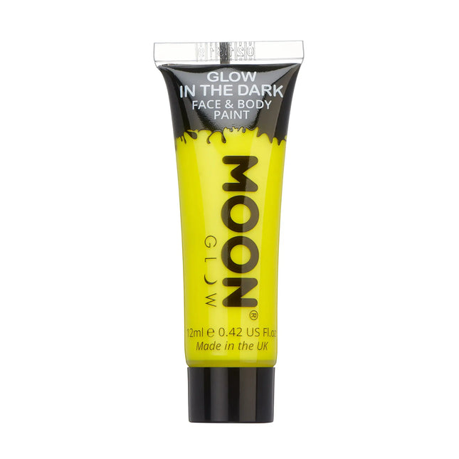 Moon Glow Glow in the Dark Face Paint Yellow 12ml