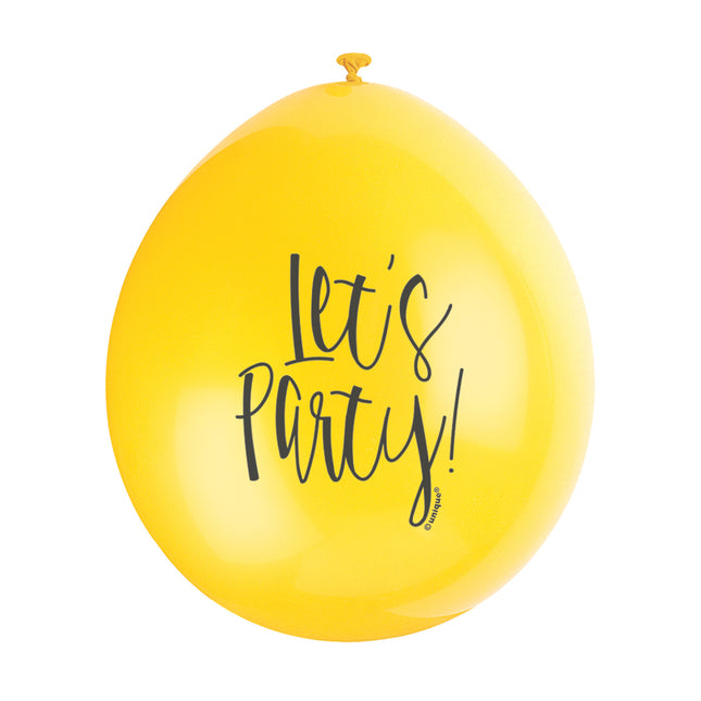 Ballonnen Lets Party 28cm 10st