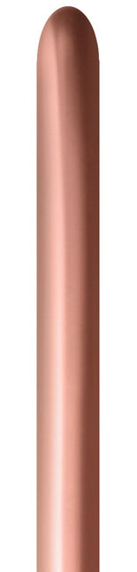 Modelleerballonnen Reflex Rose Gold 5cm 152cm 50st