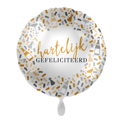 Helium Ballon Hartelijk Gefeliciteerd