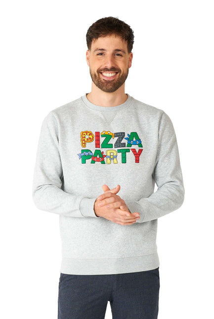 Teenage Mutant Hero Turtle Pizza Party Trui Heren OppoSuits