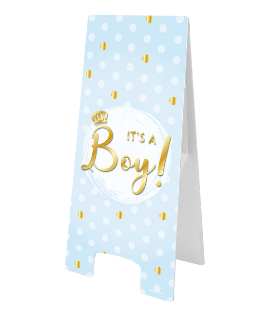 Warning Sign It'S A Boy New 58cm