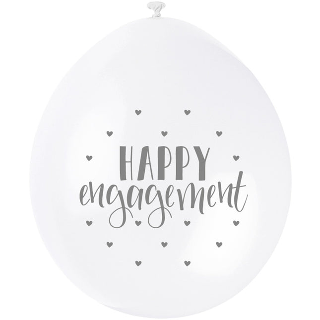 Verloving Ballonnen Happy Engagement 28cm 10st