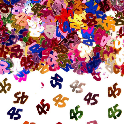 Tafelconfetti 45 Jaar 1cm 600st