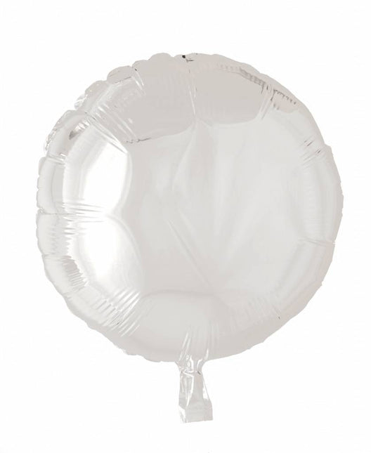 Helium Ballon Rond Wit 46cm leeg