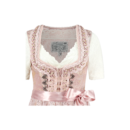 Lichtroze Dirndl Jurk Oktoberfest Dames 2 Delig