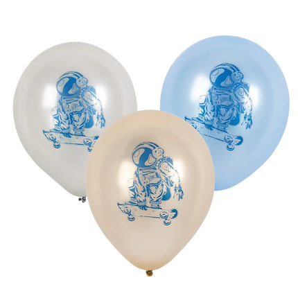 Space Party Ballonnen Dubbelzijdig 25cm 6st