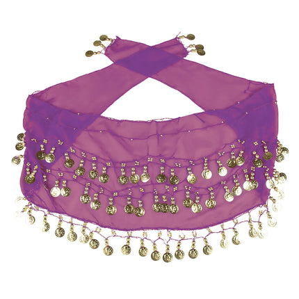 Accessoireset Paars Buikdanseres 4 delig